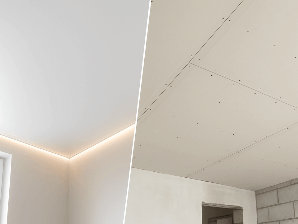 Spanndecke oder Rigips